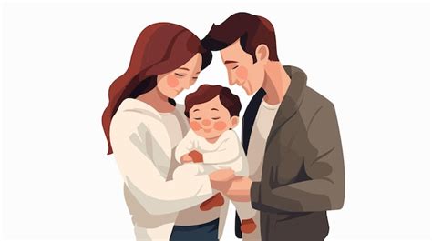 Symbolbild eines glücklichen Paares, das ein Baby hält