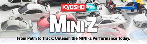 Eine Collage verschiedener Kyosho MINI-Z Modelle.