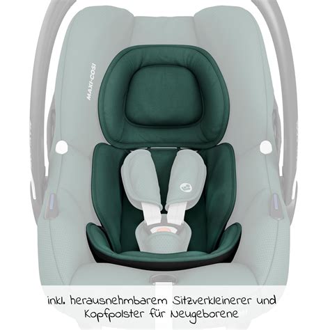 Übersichtstabelle mit den wichtigsten Spezifikationen verschiedener Maxi-Cosi Babyschalen.