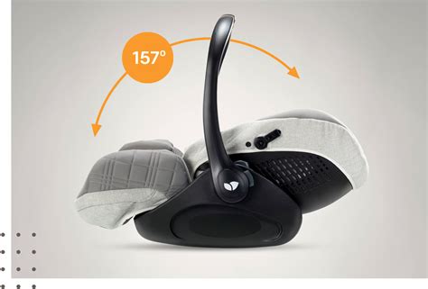 Illustration der Ergo Recline Funktion mit flacher Liegeposition für Babys