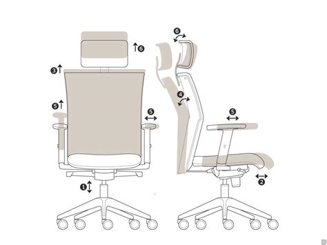 Schema eines Treppenhochstuhls mit verstellbarer Sitz- und Fußleiste.