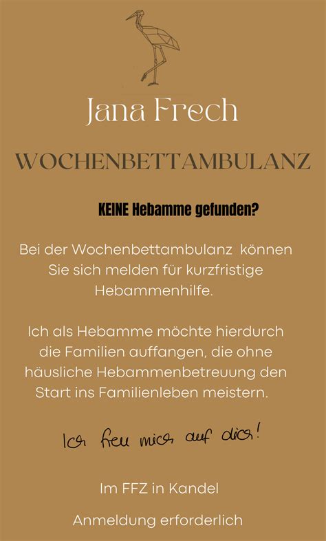 Informationen zur Wochenbettambulanz