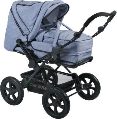 Schema des Chic 4 Baby Kombikinderwagens mit Hervorhebung der Räder und des Klappmechanismus