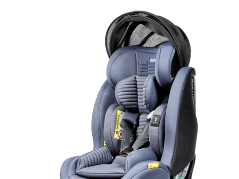 Schema zur Funktionsweise der SAS-Technologie (Side Air Suspension) im HyFive Kindersitz.