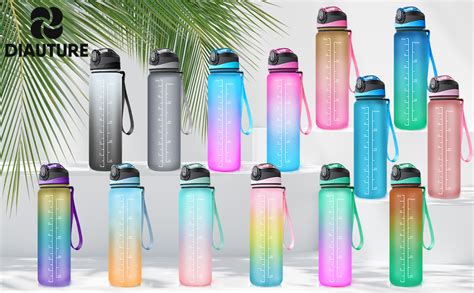 Glitzernde Nûby Trinkflasche mit Strohhalm in verschiedenen Farben