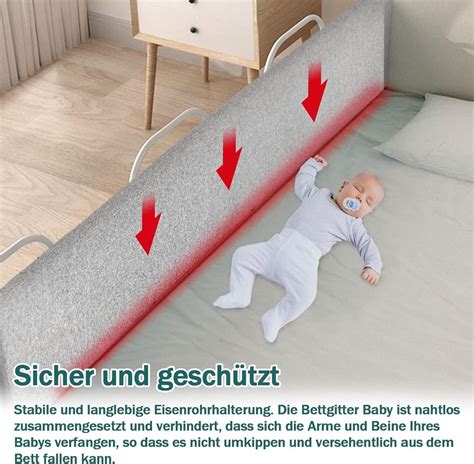 Schema, das die verschiedenen Montageoptionen der Bettgitter zeigt (z.B. L-Form, U-Form).