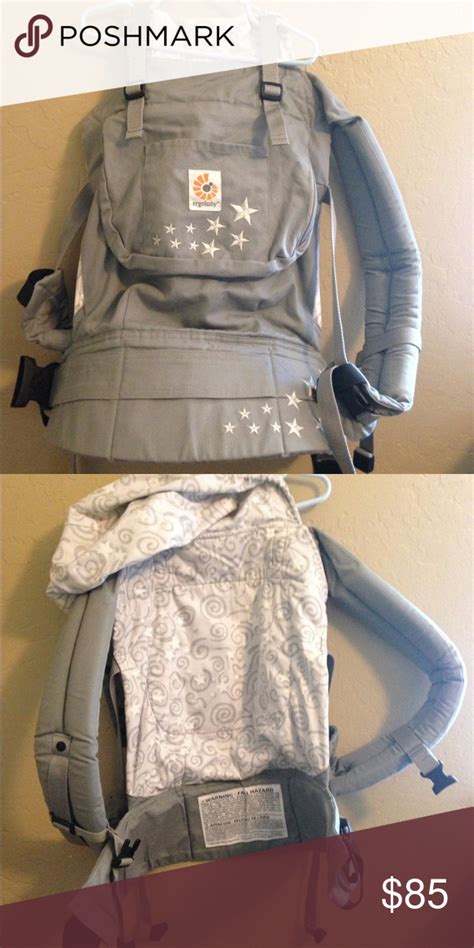 Illustration des Ergobaby All-Weather-Windschutzes mit hervorgehobenen Merkmalen wie Kapuze, Taschen und Fußbedeckung.