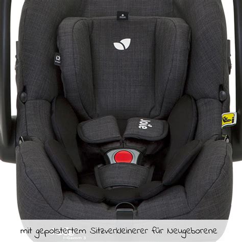 Nahaufnahme der Bergsteiger Rio Babyschale mit Sitzverkleinerer und Tragebügel