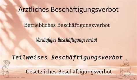 Vergleich von betrieblichem und ärztlichem Beschäftigungsverbot