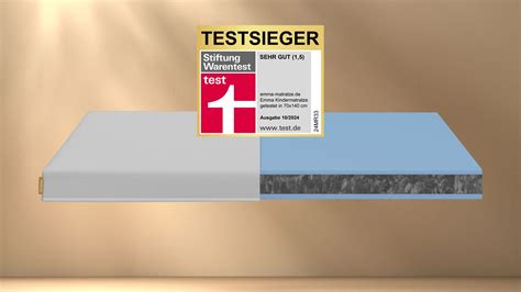 Emma Kindermatratze mit hervorgehobenen Eigenschaften wie Schaumschichten und Stützfunktion