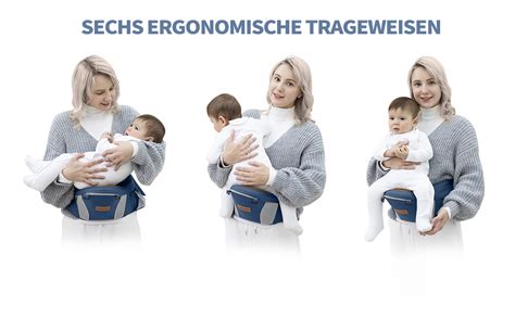 Illustration der Hüftsitz-Trageposition