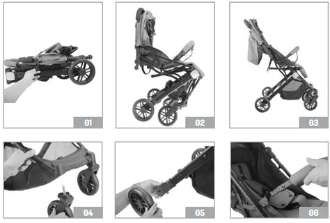 Montage der Hinterräder am Kinderwagen