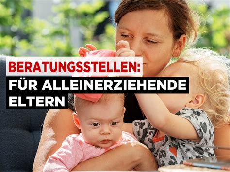 Infografik, die die verschiedenen Unterstützungsangebote für Alleinerziehende in Deutschland darstellt (Beratungsstellen, staatliche Hilfen, Netzwerke).