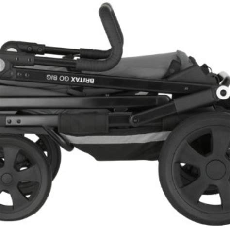 Schema der Abmessungen und Räder des Britax Go Next Kinderwagens