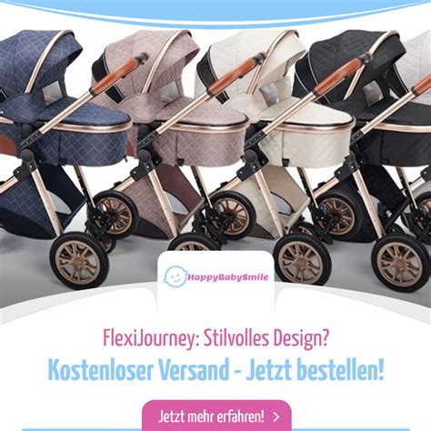 Illustration verschiedener Kinderwagen-Bezüge mit hervorgehobenen Komfort- und Sicherheitsmerkmalen