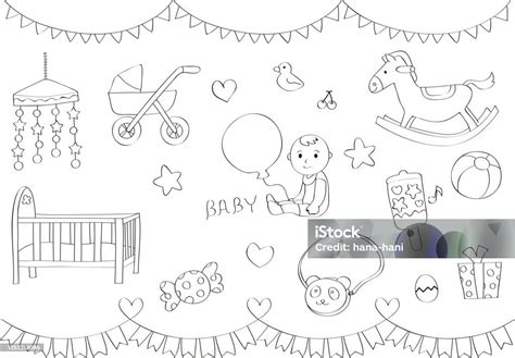 Beispiel einer Baby-Bingo-Karte mit verschiedenen Babyartikeln