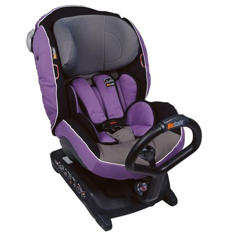 Illustration des BeSafe iZi Combi X3 ISOfix Kindersitzes mit Fokus auf die ISOfix-Konnektoren