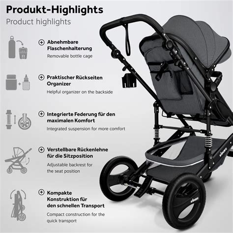 Vergleichstabelle: Kombikinderwagen vs. Buggy