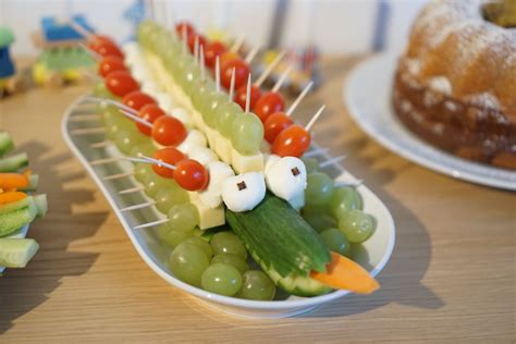 Beispiele für Fingerfood und gesunde Snacks für einen Kindergeburtstag