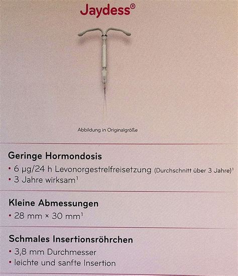 Schema der Jaydess-Hormonspirale mit ihren Bestandteilen und Wirkmechanismen