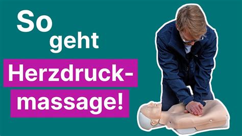 Schema zur Durchführung der Herzdruckmassage bei Säuglingen mit zwei Fingern