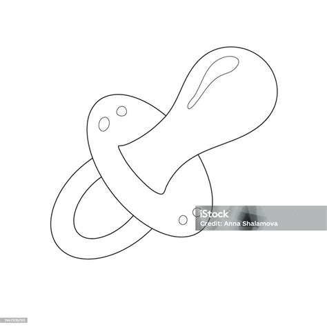 Illustration eines Schnullers mit der französischen Beschriftung 