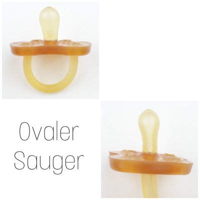 Schema einer speziellen Schnullerform mit der Bezeichnung 