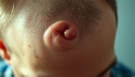 Vergleich von harter und weicher Beule am Kopf.