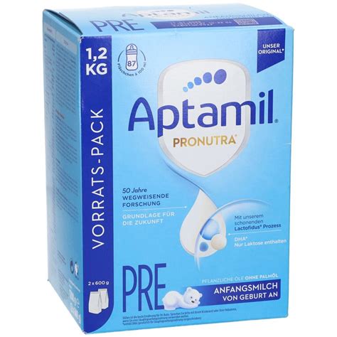 Infografik mit den wichtigsten Nährstoffen von Aptamil Pronutra Pre