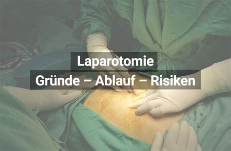 Schema einer Laparotomie (Bauchschnitt)