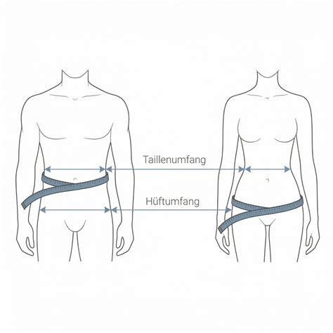 Schema zur Bestimmung der Tuchlänge basierend auf Körperumfang und Bindeweise