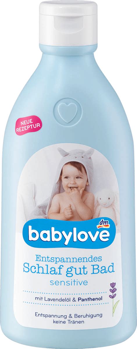 Infografik: Anwendungsbeispiel des Babylove Schlaf Gut Bad