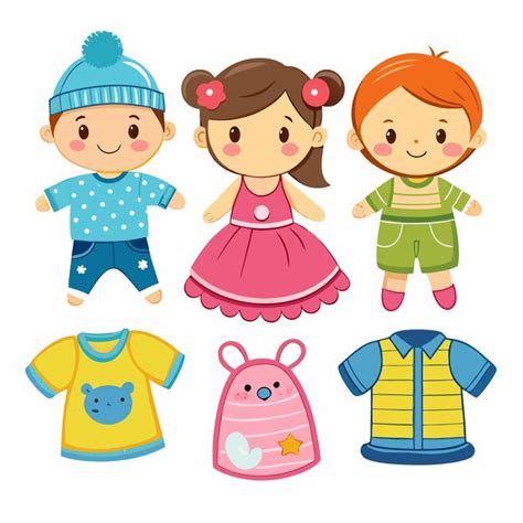 Illustration von verschiedenen selbstgenähten Kleidungsstücken und Spielzeugen für Kleinkinder