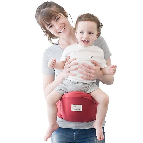 Schema einer Babytrage mit Hüftgurt, Sitz und Schultergurten