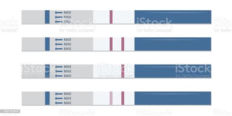 Illustration verschiedener Schwangerschaftstests mit unterschiedlicher Empfindlichkeit