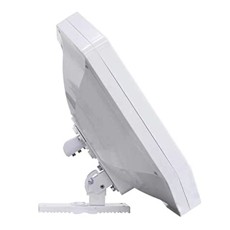 Schema einer Flachantenne im Vergleich zu einer traditionellen Satellitenschüssel