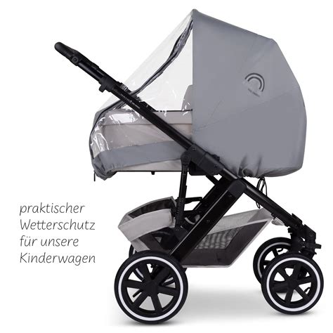 Gegenüberstellung von originalem, universellem und Kombi-Regenschutz für Kinderwagen