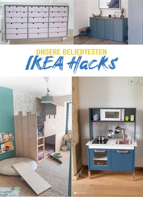Eine Sammlung von Bildern, die verschiedene SMÅSTAD IKEA Hacks von Heimwerkern zeigen, darunter Kindertische, Schreibtische und Aufbewahrungslösungen.