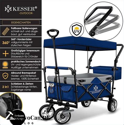 Nahaufnahme der 3-Punkt-Sicherheitsgurte im Kesser Bollerwagen GT-9000.