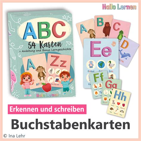 Beispiele für selbstgebastelte Buchstabenkarten und Collagen
