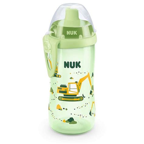 Bild der NUK Flexi Cup Trinklernflasche in verschiedenen Farben