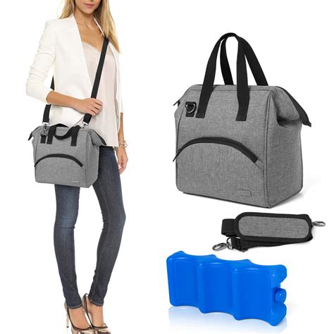 Abbildung einer stilvollen Kühltasche für Muttermilch, die für den Transport geeignet ist.
