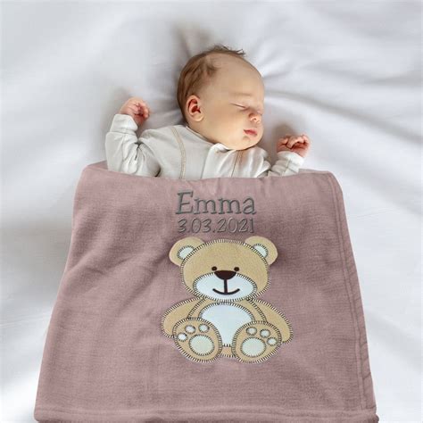 Babydecke für Mädchen mit Mustern