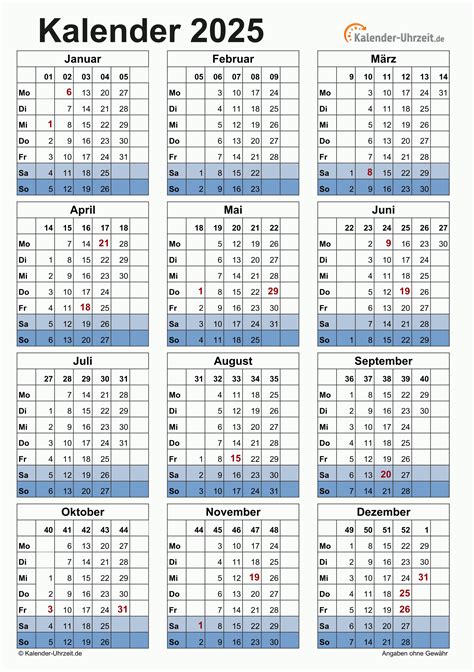 Kalenderansicht mit hervorgehobenen Mittwochen zur Anzeige der Kurszeiten