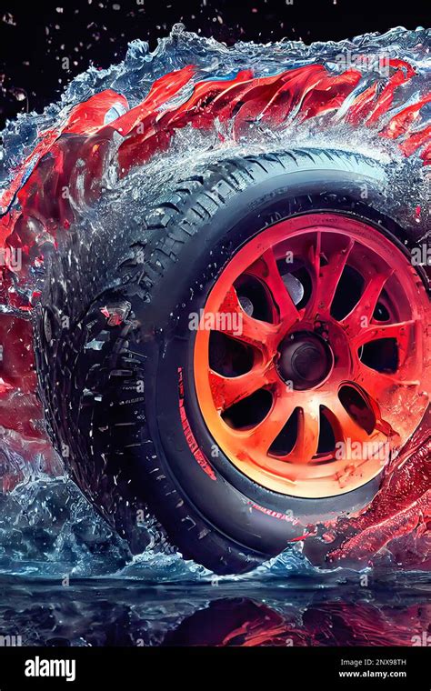 Eine Nahaufnahme eines Rads des LRV, das die Stahl-Titan-Drahtgeflechtkonstruktion zeigt.