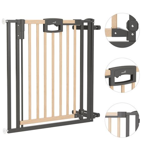 Verschiedene Montagearten von Kinderschutzgittern, einschließlich Bohren und Klemmen.