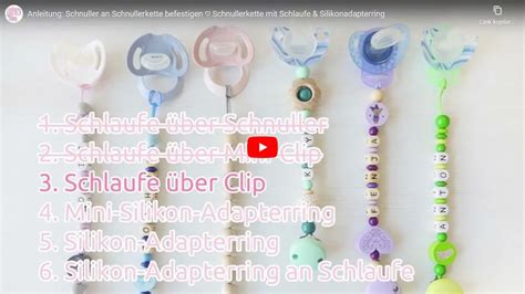 Detailansicht eines Silikonadapters zur Befestigung eines Schnullers ohne Ring