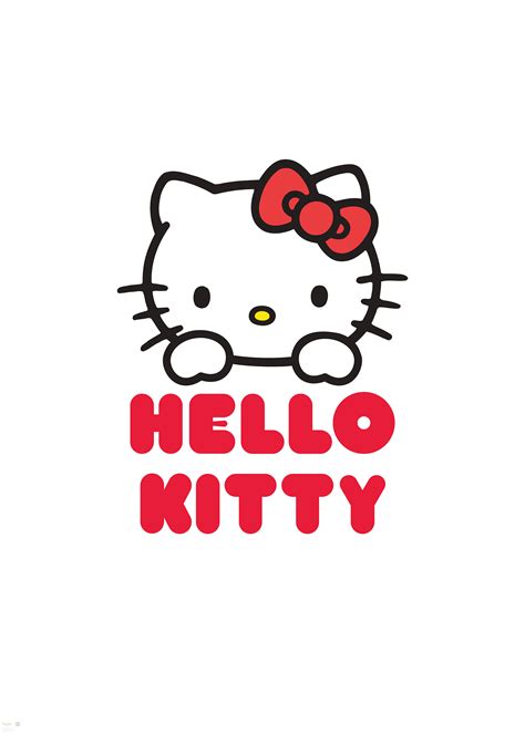 Hello Kitty Figur mit roter Schleife und vielen Herzen