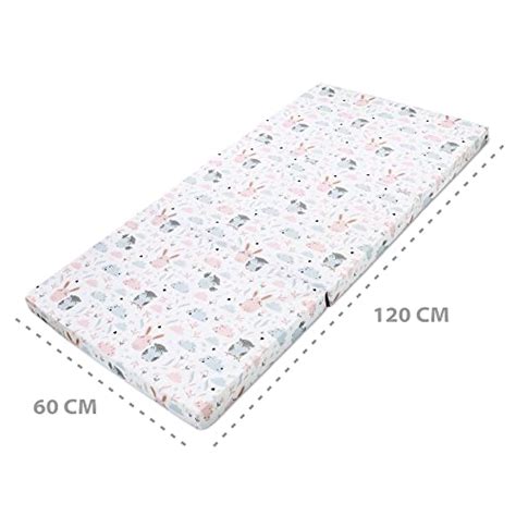 Detailaufnahme einer Reisebettmatratze