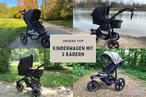 Vergleich von Kunststoffrädern und gefederten Rädern an Kinderwagen